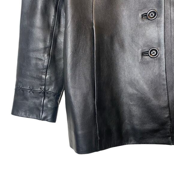 Caslon Vintage Leather Black Jacket - Picture 9 of 13